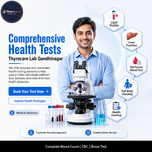 Thyrocare Lab Gandhinagar offers comprehensive blood tests including Lipid Profile, Liver Functio…