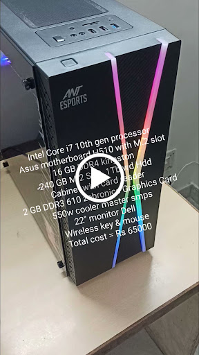 Latest i7 10700f H510 16Gb Ddr4 240gb m.2 Ssd with Gaming RGB cabinet post image