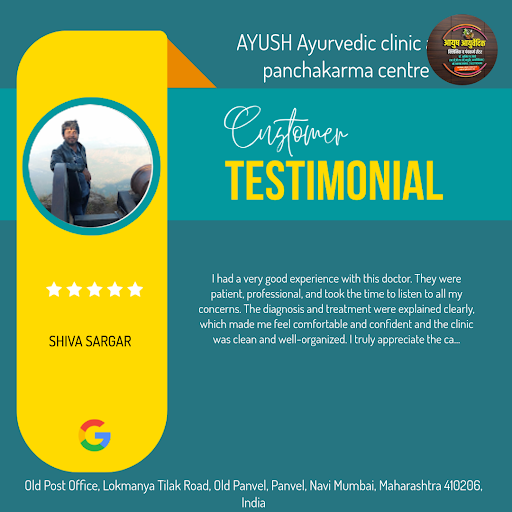 SHIVA SARGAR raves about his exceptional experience at AYUSH Ayurvedic clinic and panchakarma cen… post image