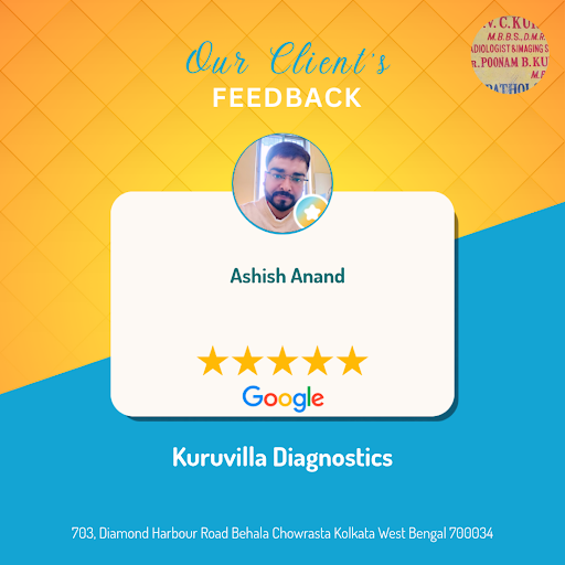 Ashish Anand's exceptional experience at Kuruvilla Diagnostics in Kolkata! Our comprehensive rang… post image