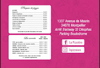Menu La Pizzaïère Page 2