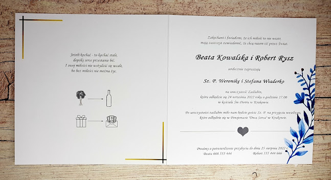 Opinii despre Mozaika Zaproszenia în Krosno - Drukarnia