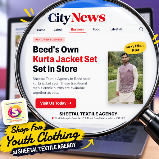 Discover Beed's own kurta jacket for men at Sheetal Textile Agency. Shop traditional men's ethnic… post image