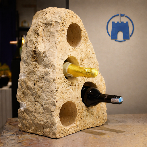 🍷✨ Natural Travertine Stone Bottle Holder ✨🍷 post image