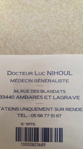 LUC NIHOUL