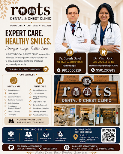 Welcome to Roots Dental & Chest Clinic, a trusted healthcare destination in Sector 37-C, Chandiga… post image