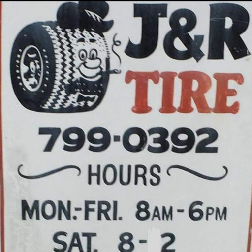 J & R Tire Shop Logo