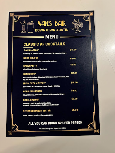 Sans Bar - Visual