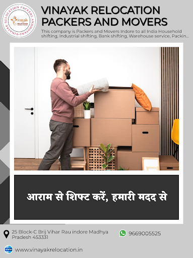🌟 Moving Made Easy with Vinayak Relocation Packers and Movers  in Indore! 🌟