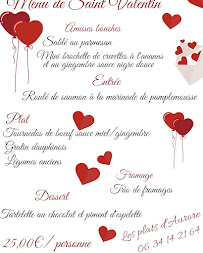 Menu Les plats d'aurore Page 6