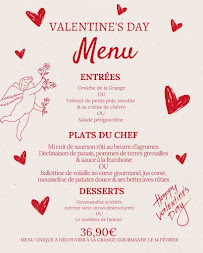 Menu La Grange Gourmande By Jojo & Lisette Page 1