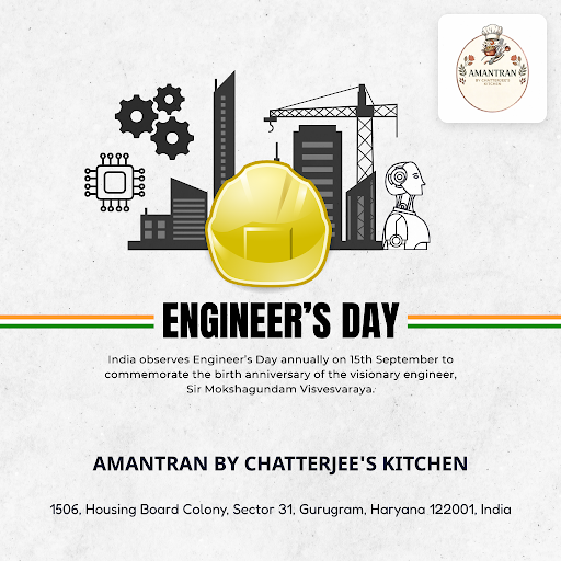 Celebrate Engineers Day with homemade tiffin service near me at Amantran by Chatterjee's Kitchen.… post image