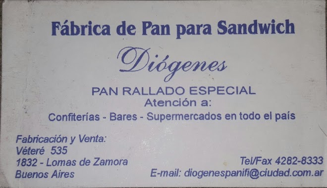 Panificadora Diogenes, Author: Tomás Novellino