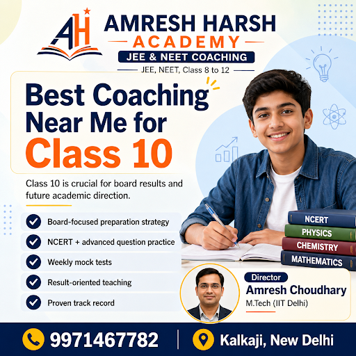 Enroll at [Amresh Harsh Academy - JEE & NEET Coaching] in [DELHI] for top board results. post image