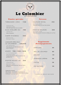 Menu Le Colombier Steakhouse Page 12