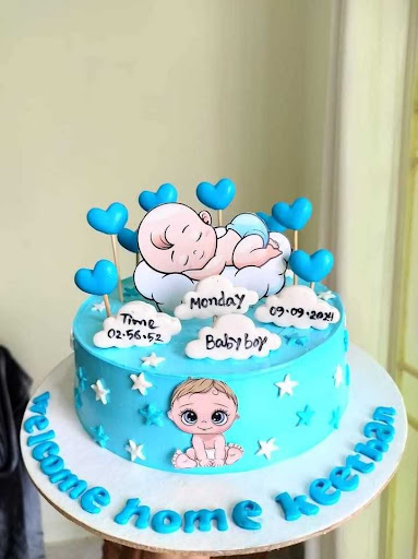 New Baby welcome cake post image