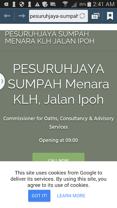 commissioner for oaths ipoh