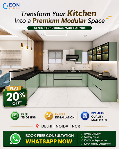 ✨ अपने घर को दें Luxury Look with Premium Modular Kitchen by EON Kitchens⁠� post image