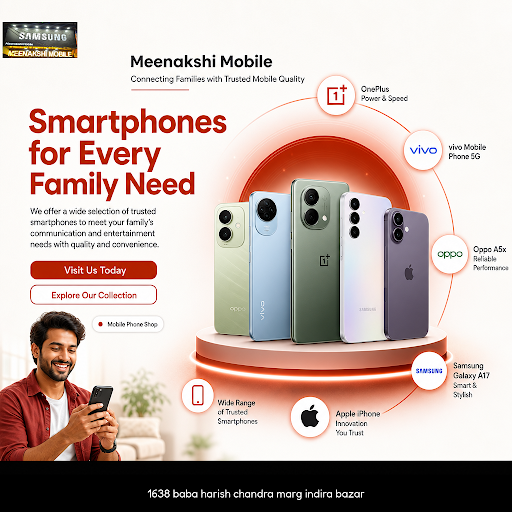 Meenakshi Mobile is your trusted iPhone store near me, offering the latest OnePlus, Vivo 5G, Oppo… post image