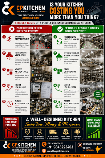 Many restaurant owners focus only on equipment costs while setting up a kitchen. However, a poorl…