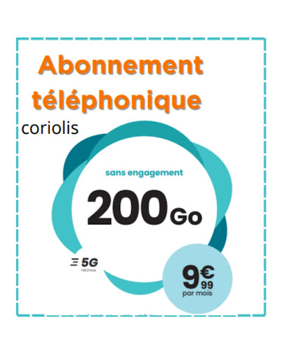 Profitez de notre offre exceptionnelle avec Coriolis : 200 Go d'internet sans engagement à seulement 9,99 € par mois. Bénéficiez d'une connexion 5G et restez connecté à tout moment, sans contraintes. Passez à une liberté numérique totale et rejoignez-nous chez Pulsat Espace Mozac.