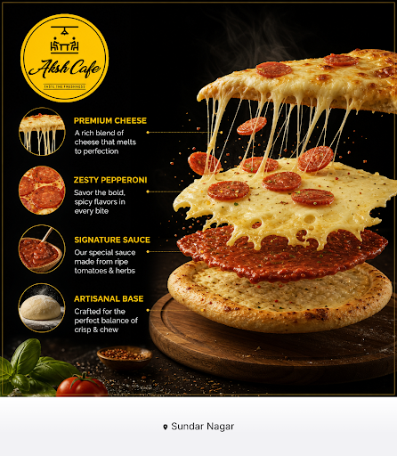 Aksh Cafe serves delicious pizza baked in a traditional pizza oven, ensuring a flavorful experien… post image