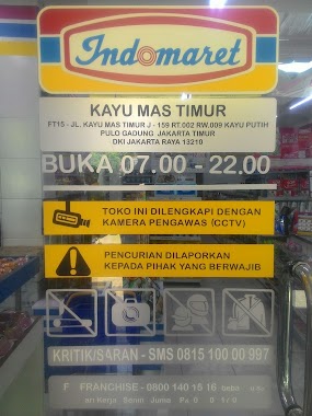 Indomaret Kayu Mas Timur, Author: Slamet Rahardjo