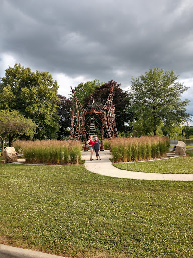 Charles City Suspension Bridge - Thumbnail
