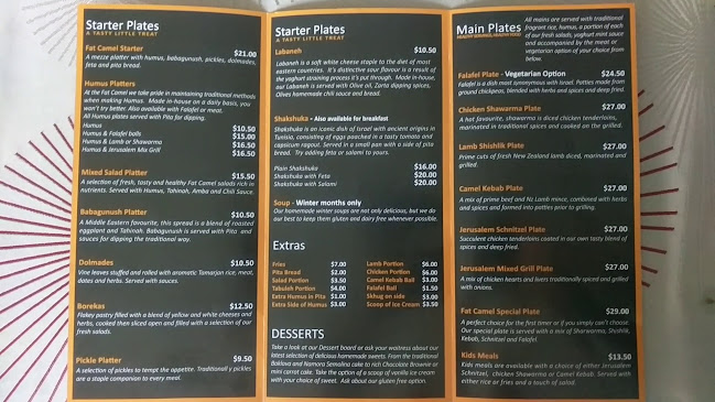 Reviews of Fat Camel Cafe in Whangarei - Restaurant