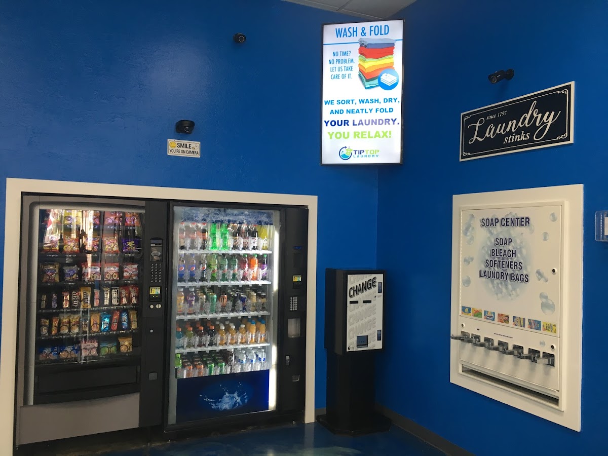 Tip Top Laundry storefront and entrance in Phoenix