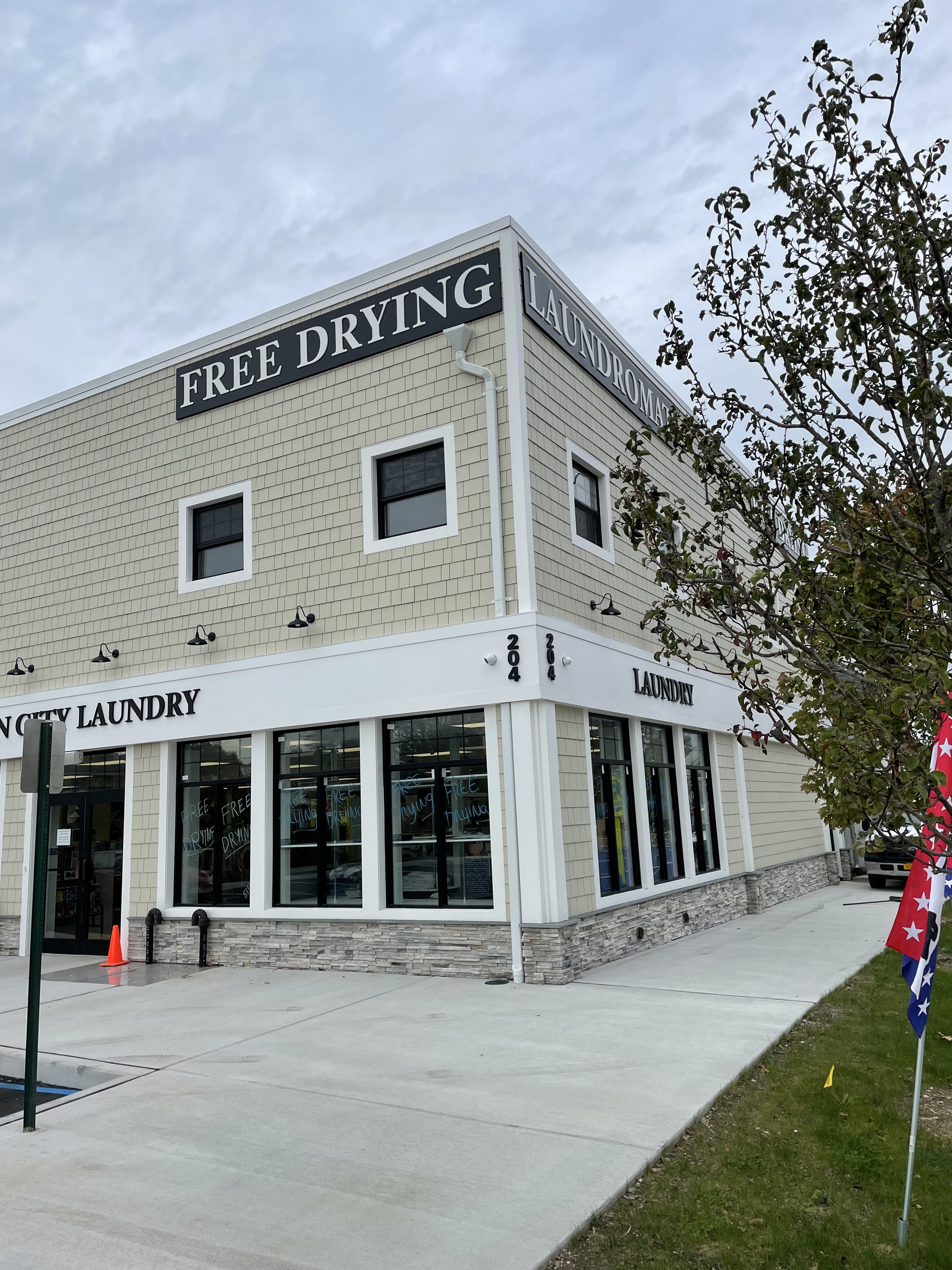 Self-service laundry at SpinCity, Islip, NY
