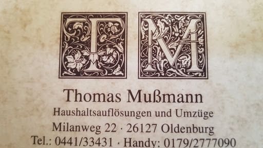 Mußmann-Haushaltsauflösungen und Entrümpelung.
