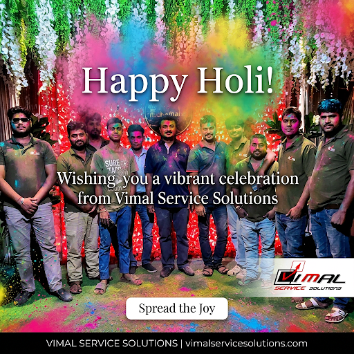 🌈✨ Happy Holi from Vimal Service Solutions! ✨🌈 post image