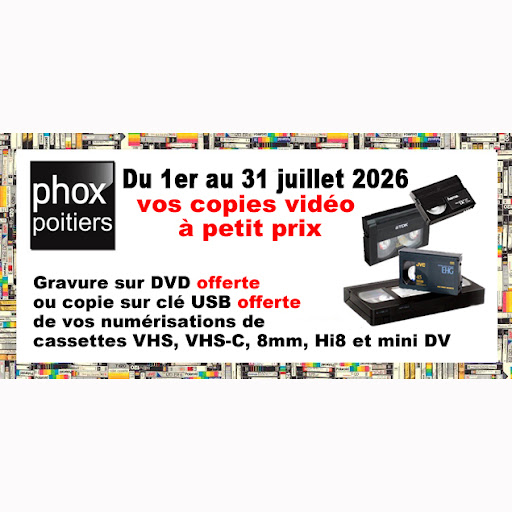Gravure sur DVD ou sur clé USB offerte de vos numérisations de cassettes vidéo du 1er au 31 juillet 2026.
