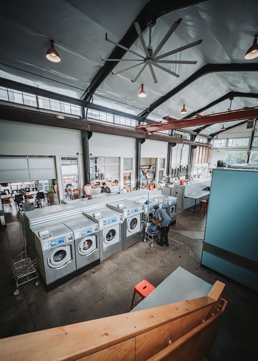 Self-service laundry at Spin Laundry Lounge, Vancouver, WA