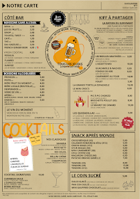 Menu E-koland Bar Tapas Restaurant Page 1