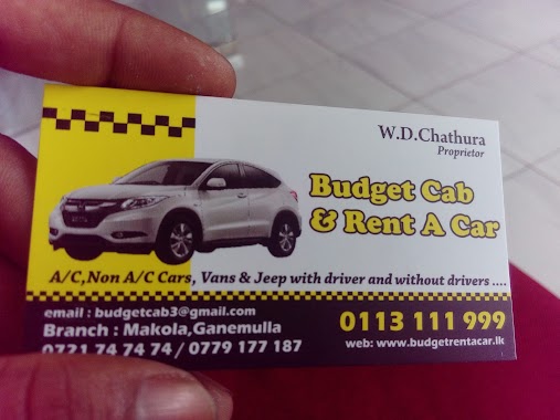 Budget Cab & Rent a Car, Author: Dinuka Namal Wijesundara