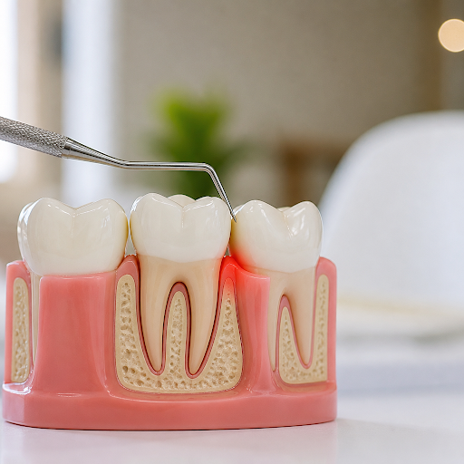 Bleeding while brushing, bad breath or swollen gums may be early signs of gum disease. At Bharat… post image