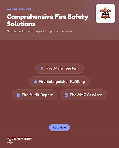 न्यू एस आर फायर, इन्दौर में अग्नि सुरक्षा सेवाएं प्रदान करता है, जिसमें fire alarm system, fire e… post image