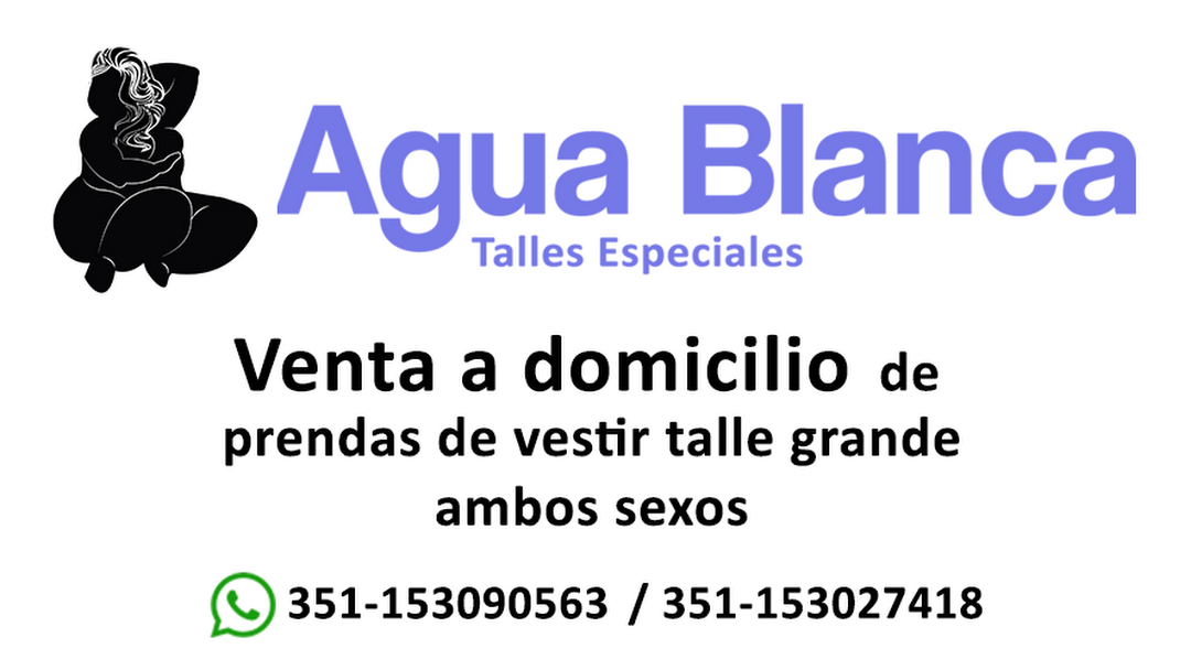Agua Talles Especiales - Venta de ropa Talle Grande a domicilio en Córdoba