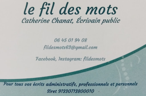 Le Fil Des Mots, écrivain public