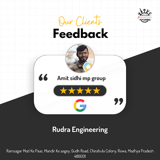 Amit from Sidhi MP Group praises Rudra Engineering's exceptional service in Rewa! They were impre… post image