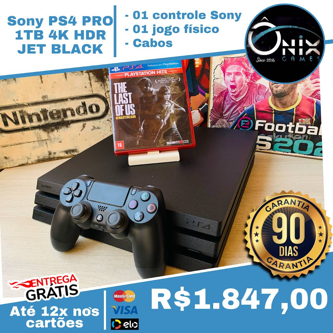 playstation 4 pro, sony 1tb - Games Você Compra Venda Troca e Assistência  de games em geral