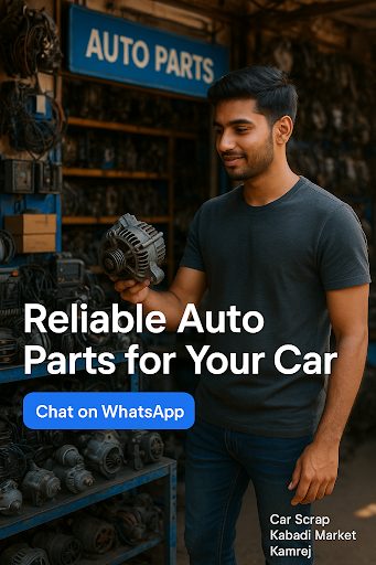 Transform your car's performance with authentic spare parts from Car Scrap Kabadi Market Kamrej!… post image