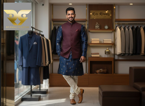 ✔️ Stylish sherwani and mens wedding tuxedos for grooms and guests, tailored for perfect photos a… post image