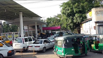 Photos of CNG filling station