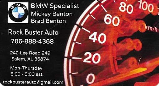 Rock Buster Auto Repair Logo