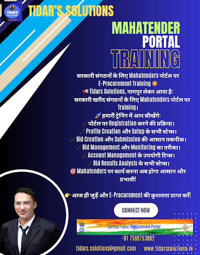 🌟 सरकारी संगठनों के लिए Mahatender पोर्टल पर E-Procurement ट्रेनिंग 🌟 post image
