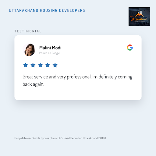 Malini Modi raves about her exceptional experience with Uttarakhand Housing Developers in Dehradu… post image
