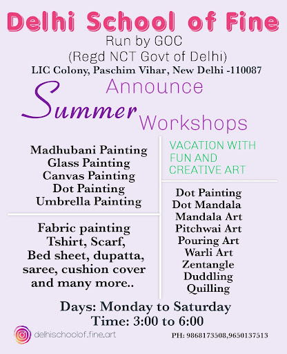 Announce SUMMER classes | Creative Art 